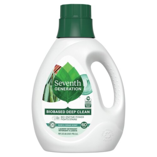 Seventh Generation Sage & Cedar Scent Laundry Detergent, 60 loads, 90 fl oz