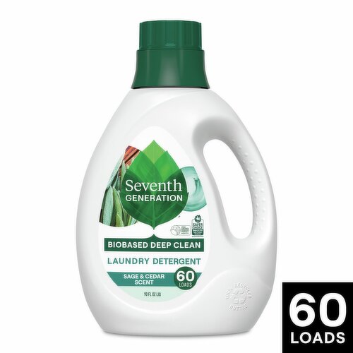 Seventh Generation Sage & Cedar Scent Laundry Detergent, 60 loads, 90 fl oz