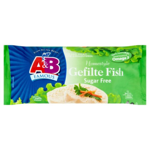 A&B Famous Sugar Free Homestyle Gefilte Fish, 20 oz