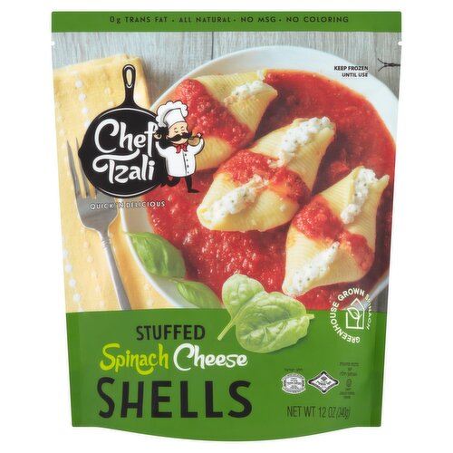 Chef Tzali Stuffed Spinach Cheese Shells, 12 oz