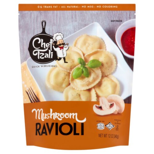 Chef Tzali Mushroom Ravioli Pasta, 12 oz