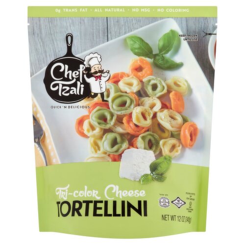 Chef Tzali Tri-Color Cheese Tortellini, 12 oz