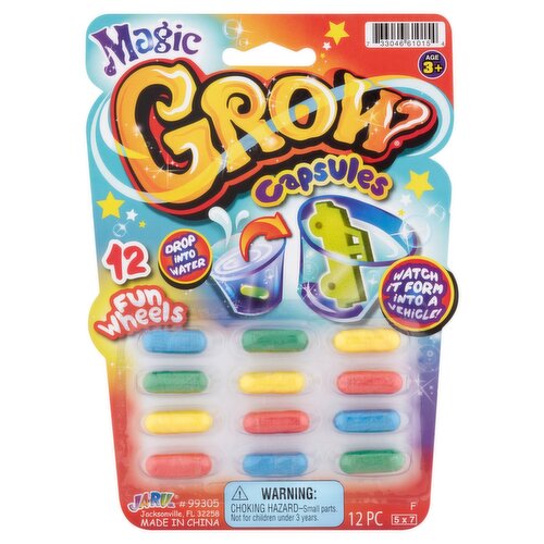 Ja-Ru Magic Grow Capsules, Age 3+, 12 count