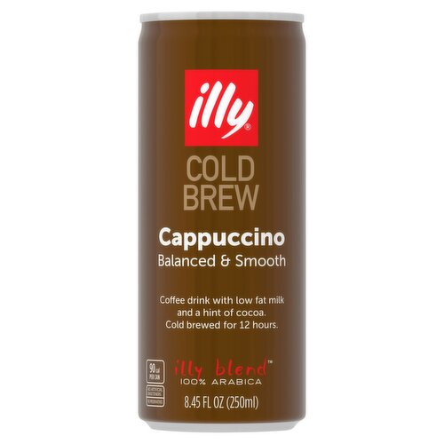 Illy Cold Brew Cappuccino Coffee Drink, 8.45 fl oz