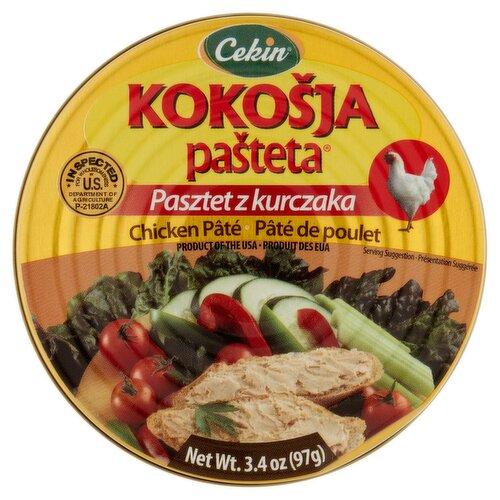 Cekin Kokošja Pašteta Chicken Pâté, 3.4 oz