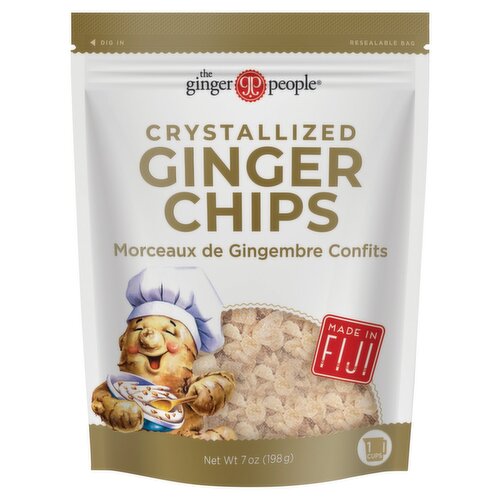 The Ginger People Crystallized Ginger Chips, 7 oz