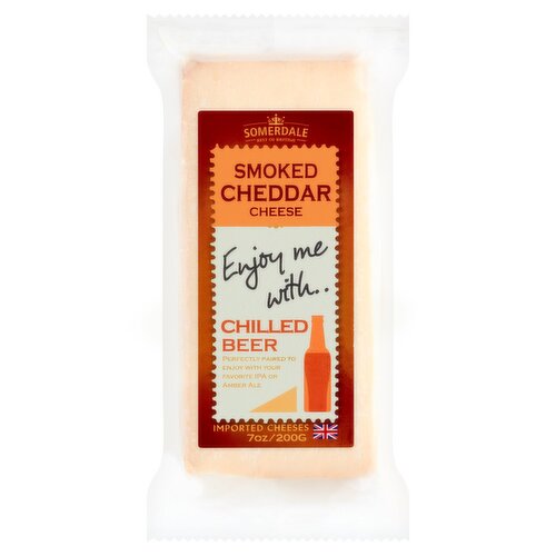 Somerdale Smoked Cheddar Cheese, 7 oz