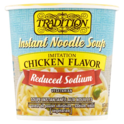 Tradition Reduced Sodium Imitation Chicken Flavor Instant Noodle Soup, 2.29 oz