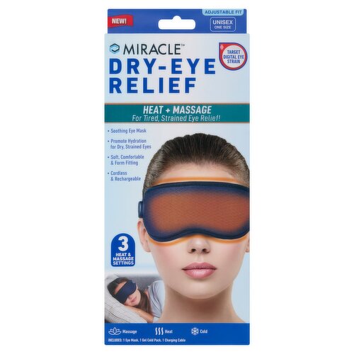Miracle Heat + Massage Dry-Eye Relief Eye Mask, 1 Count