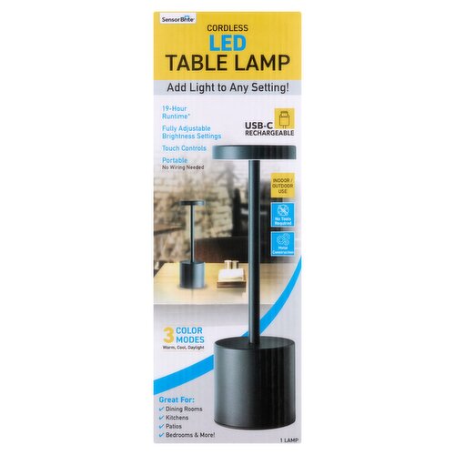 Sensor Brite Cordless LED Table Lamp