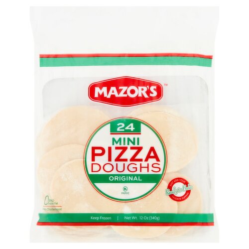 Mazor's Original Mini Pizza Doughs, 24 count, 12 oz