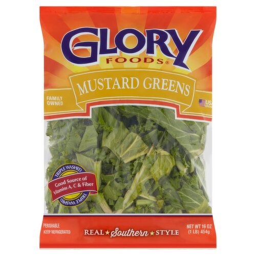 Glory Foods Mustard Greens, 16 oz