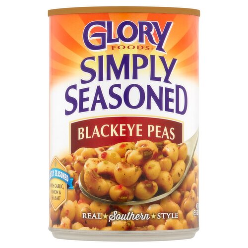 Glory Foods Simply Seasoned Blackeye Peas, 15.5 oz