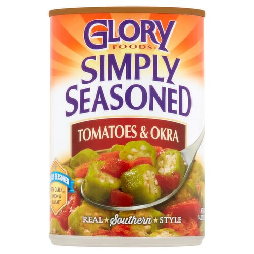 Glory Foods Simply Seasoned Tomatoes & Okra, 14.5 oz