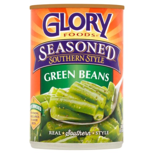 Glory Foods Seasoned Southern Style Green Beans, 14.5 oz