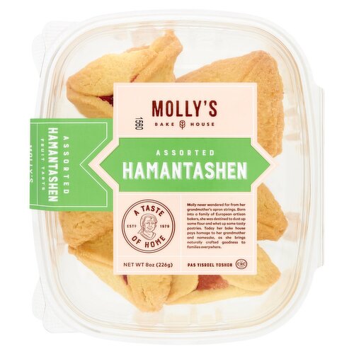 Molly's Bake House Assorted Hamantashen Fruit Tarts, 8 oz