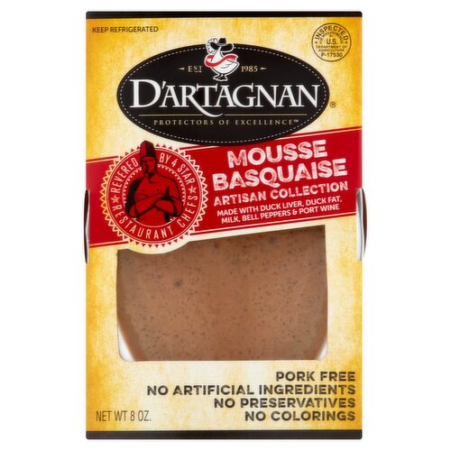 D'Artagnan Artisan Collection Mousse Basquaise, 8 oz