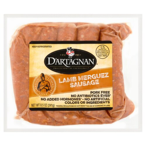 D'Artagnan Lamb Merguez Sausage, 8.5 oz