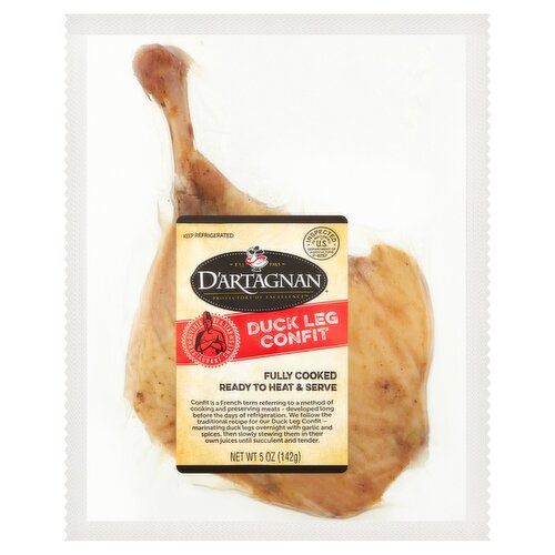 D'Artagnan Duck Leg Confit, 5 oz