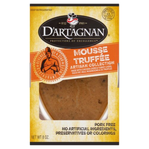 D'Artagnan Artisan Collection Mousse Truffee, 8 oz