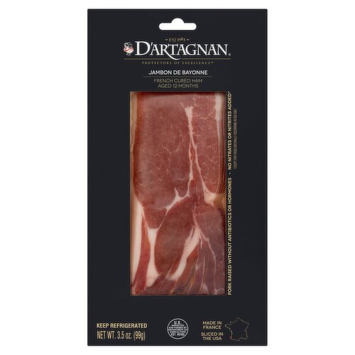 D'Artagnan Jambon de Bayonne French Cured Ham, 3.5 oz