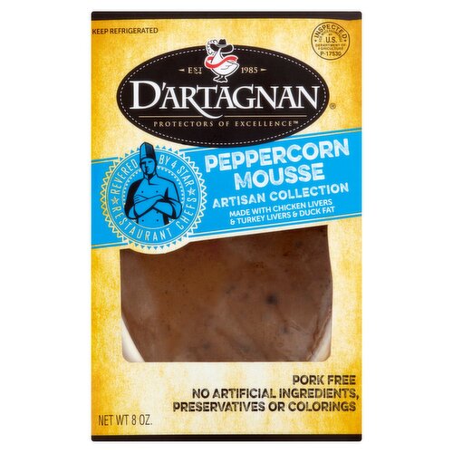 D'Artagnan Artisan Collection Peppercorn Mousse, 8 oz