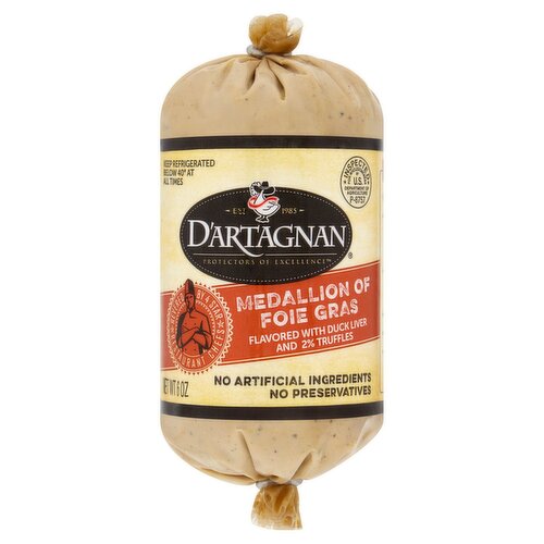 D'Artagnan Medallion of Foie Gras, 6 oz