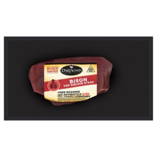 D'Artagnan Bison Top Sirloin Steak, 8 oz