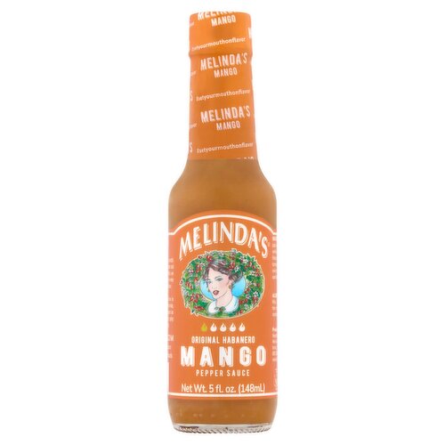 Melinda's Original Habanero Mango Pepper Sauce, 5 fl oz