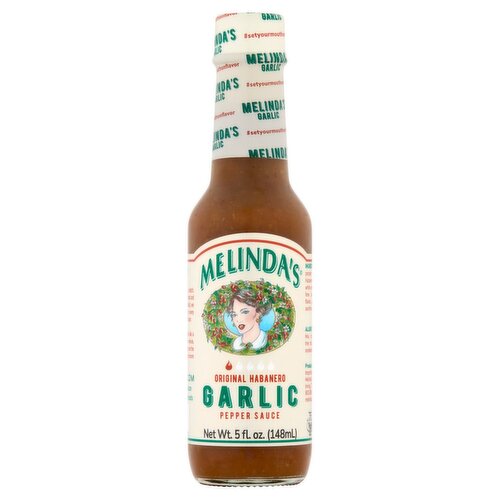 Melinda's Original Habanero Garlic Pepper Sauce, 5 fl oz