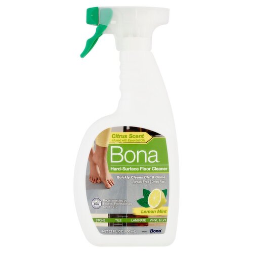 Bona Lemon Mint Hard-Surface Floor Cleaner, 22 fl oz