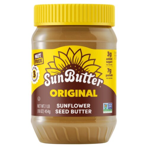 SunButter Original Sunflower Seed Butter, 1 lb