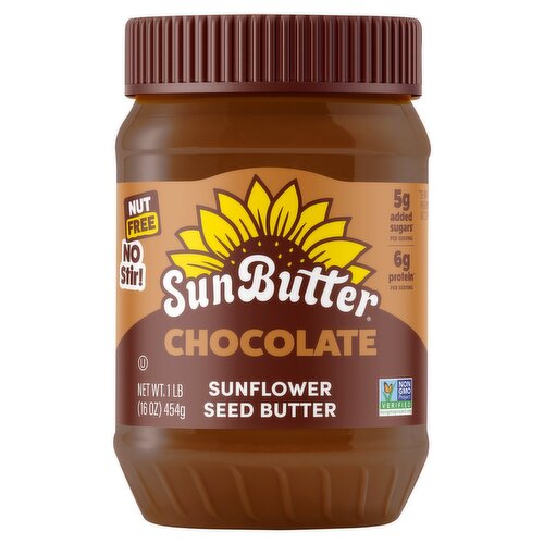 SunButter Chocolate Sunflower Seed Butter, 1 lb