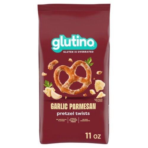 Glutino Garlic Parmesan Pretzel Twists, 11 oz