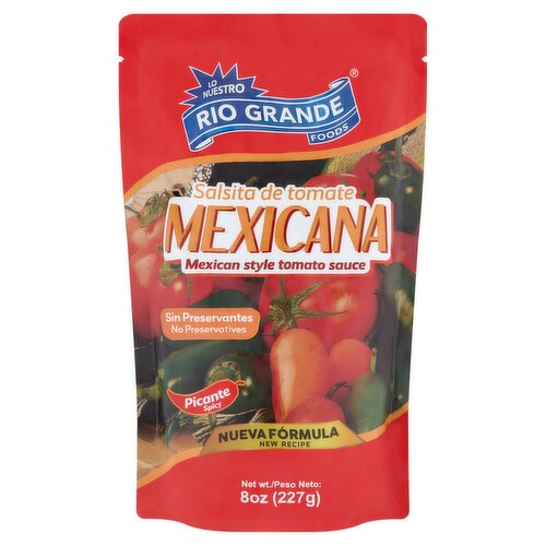 Rio Grande Foods Mexican Style Tomato Sauce, 8 oz