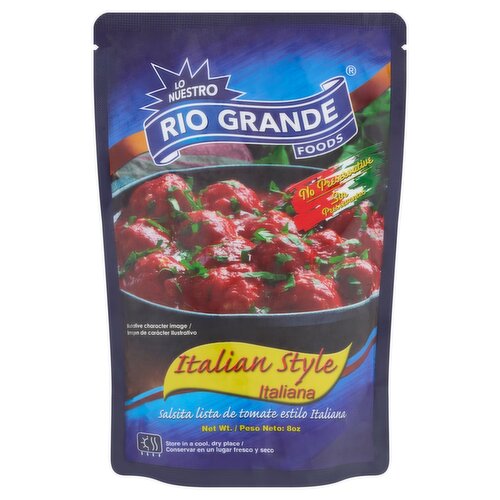 Rio Grande Foods Italian Style Tomato Sauce, 8 oz