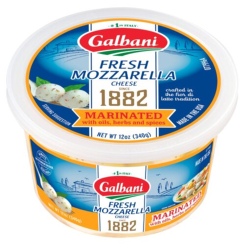 Galbani Marinated Fresh Mozzarella Cheese, 12 oz 