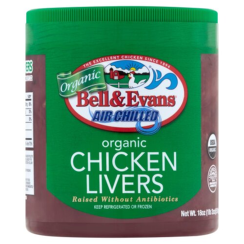 Bell & Evans Organic Chicken Livers, 18 oz