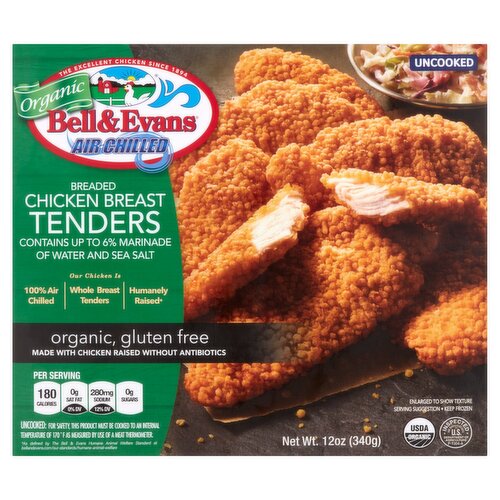 Bell & Evans Organic Breaded Chicken Breast Tenders, 12 oz