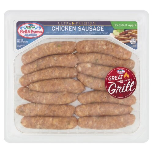 Bell & Evans Breakfast Apple Chicken Sausage, 14 oz