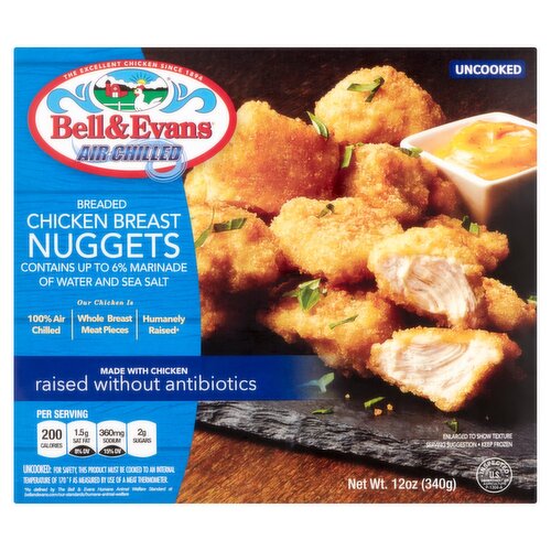 Bell & Evans Breaded Chicken Breast Nuggets, 12 oz