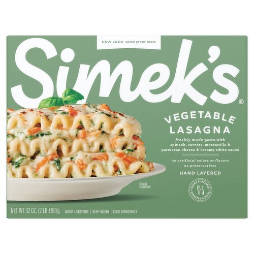 Simek's Vegetable Lasagna, 32 oz