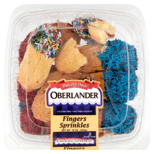 Oberlander Fingers Sprinkles Cookies, 16 oz