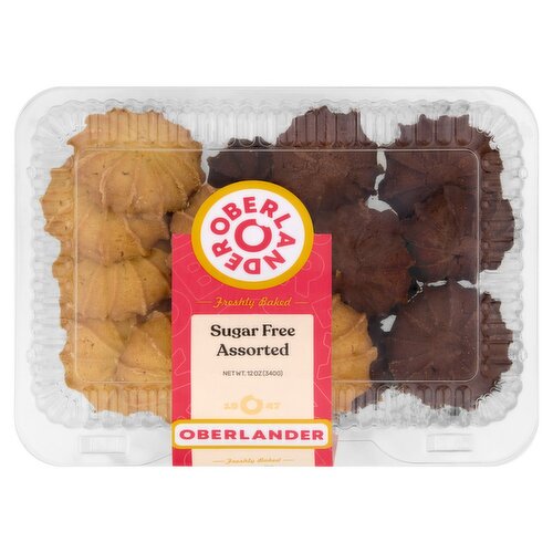 Oberlander Sugar Free Assorted Cookies, 12 oz