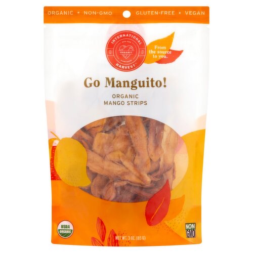 International Harvest Go Manguito! Organic Mango Strips, 3 oz