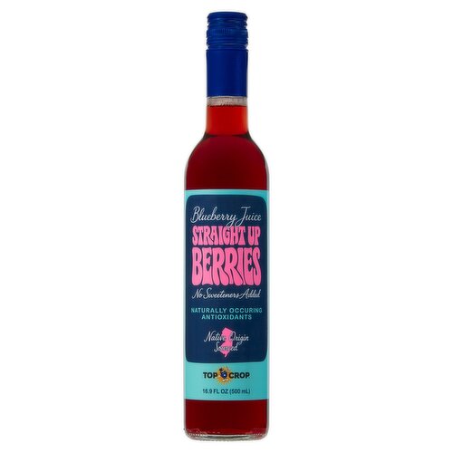 Top Crop Straight Up Berries Blueberry Juice, 16.9 fl oz