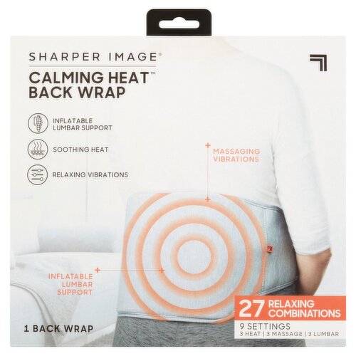 Sharper Image Calming Heat Back Wrap