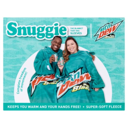 Snuggie Mtn Dew Baja Blast Super-Soft Fleece Blanket
