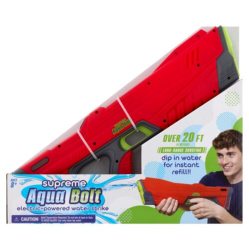 Supreme Aqua Bolt Electric-Powered Water Strike, Ages 8+