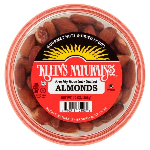 Klein's Naturals Freshly Roasted Salted Almonds, 10 oz